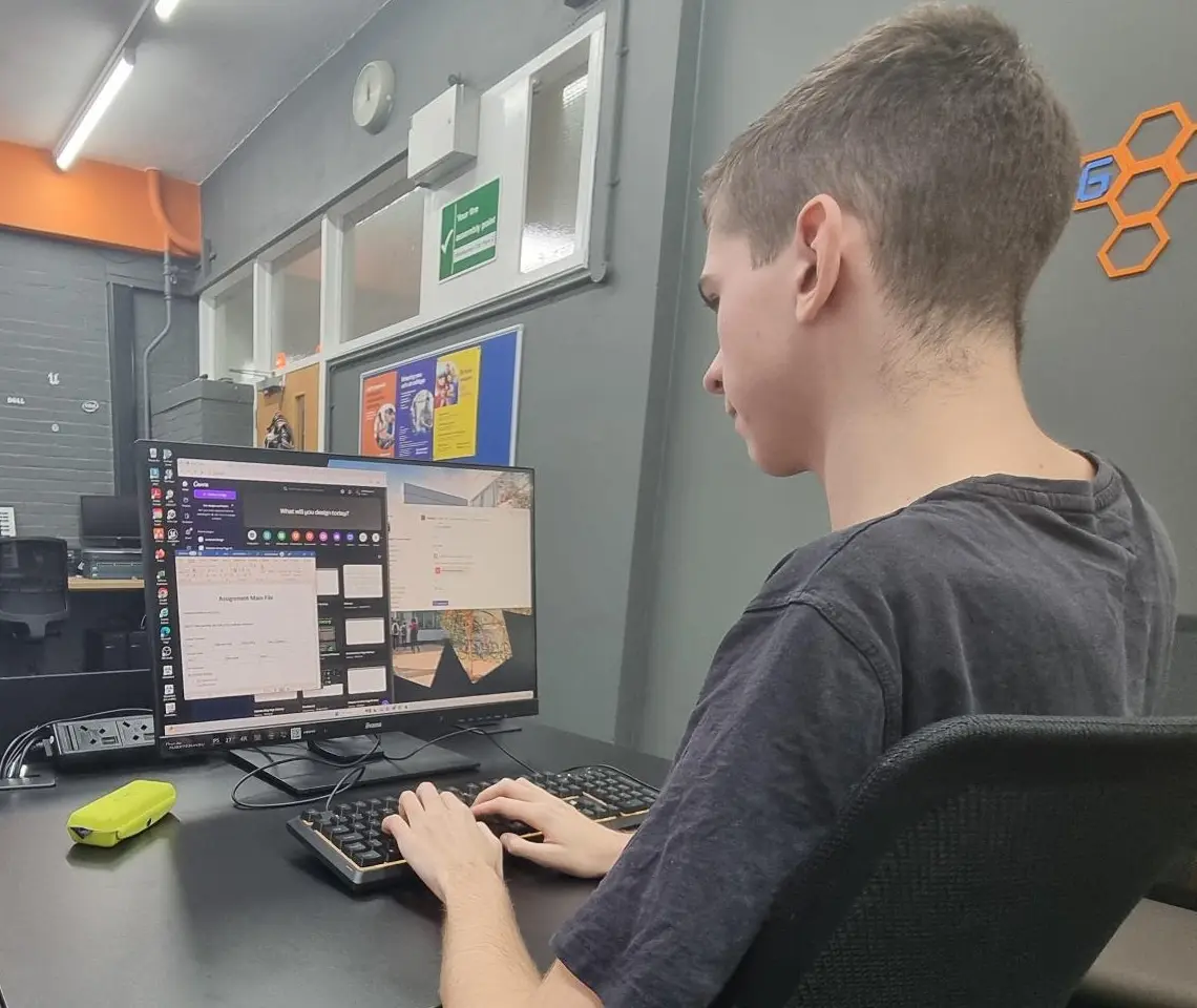 This is an image of me working.