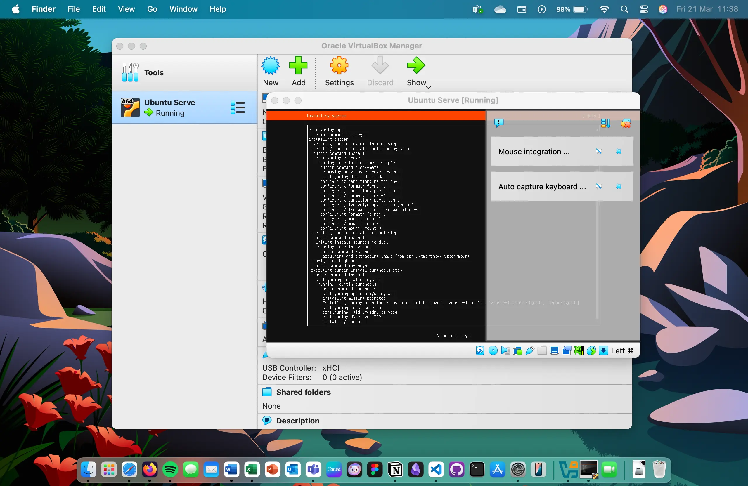 Screenshot of the compatible ufei console active.