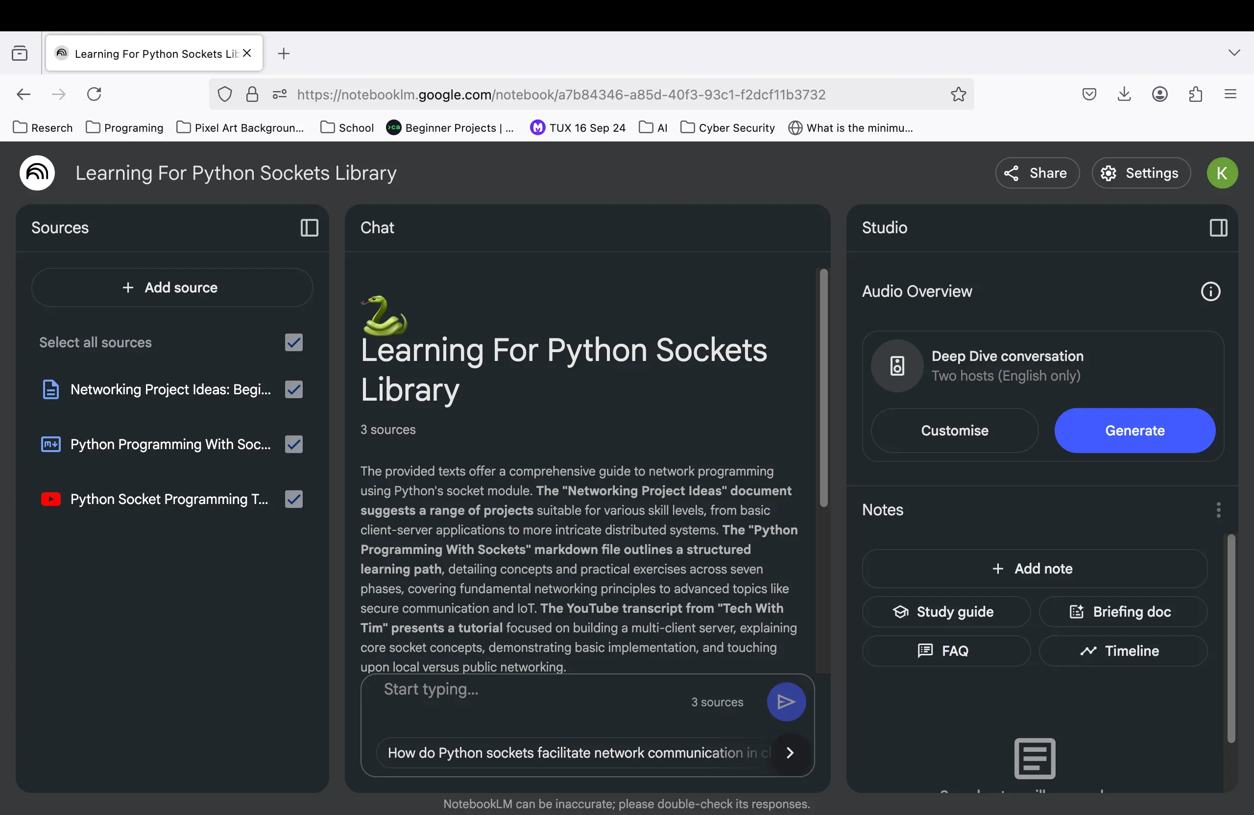 Example of software introduced during the Online World unit.