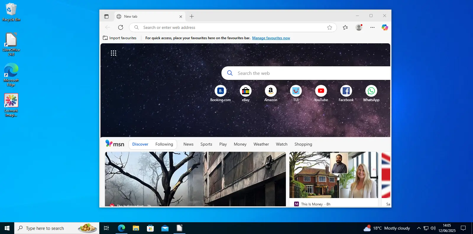 List of network components and their costs for the proposed network design.