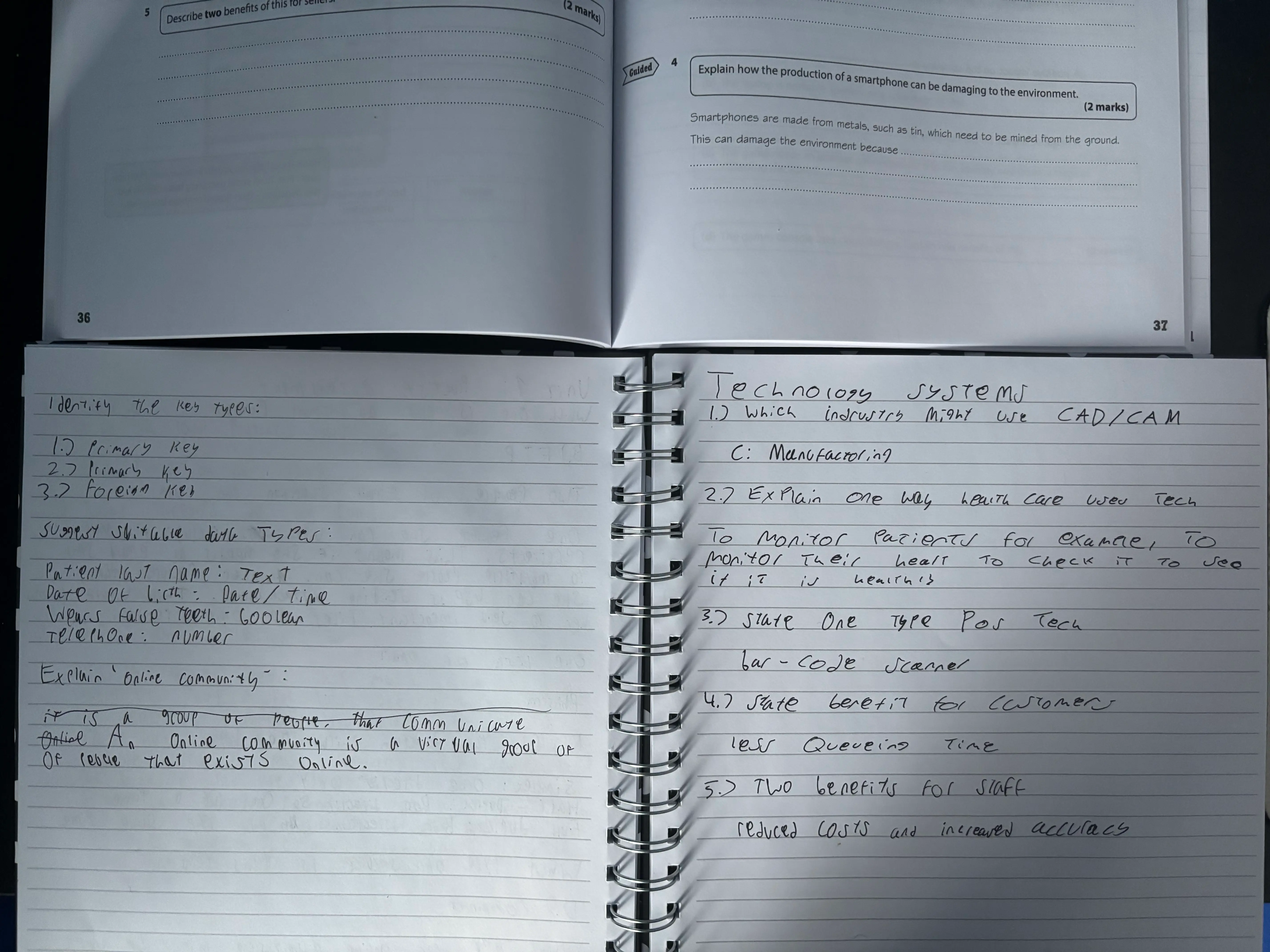 Screenshot of KnowItAllNinja website for exam revision.