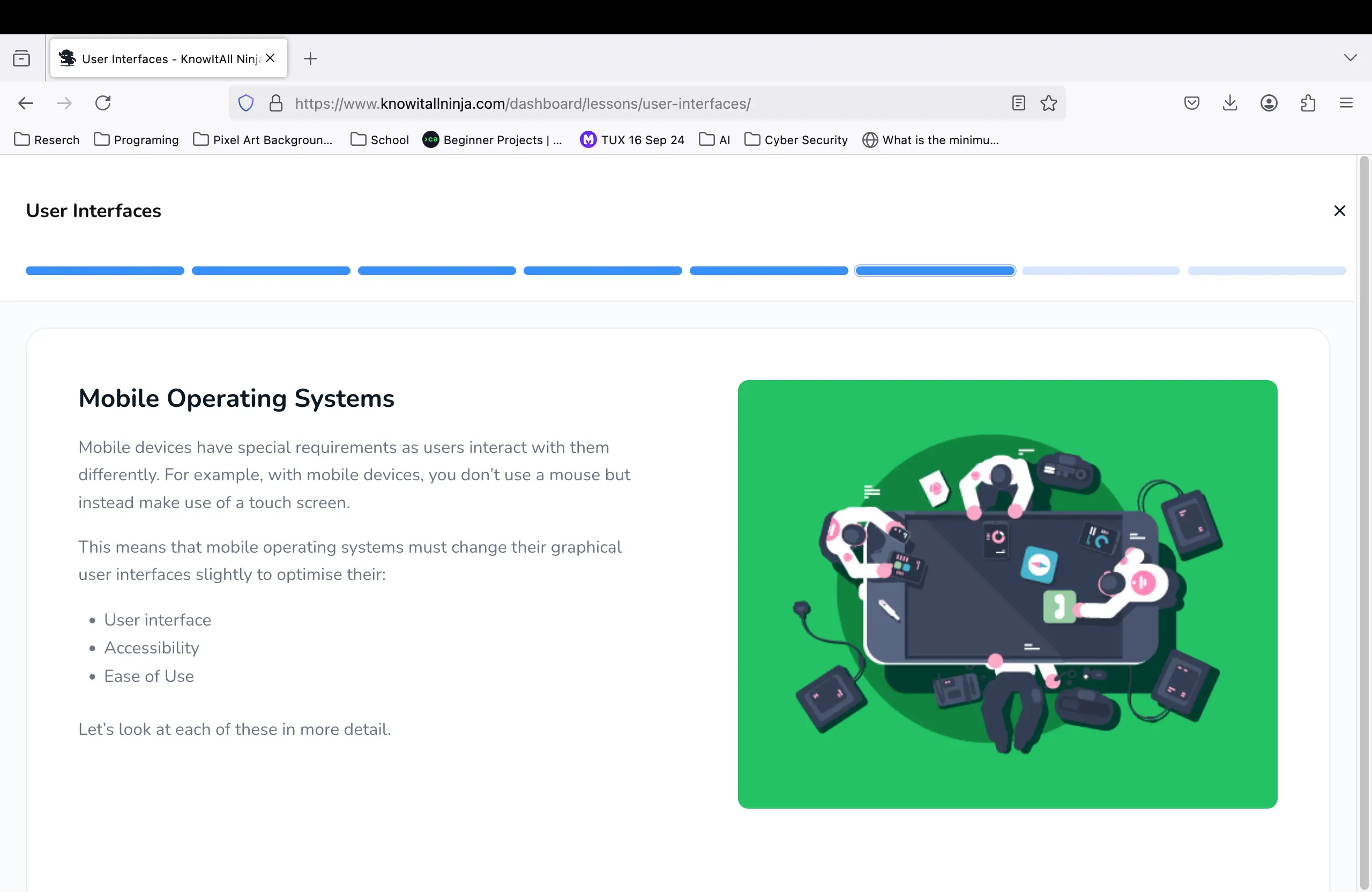 Sample exam question from Technology Systems unit.